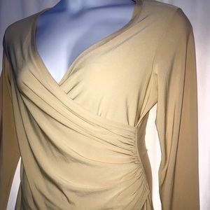 Pinup contour flattering tan top